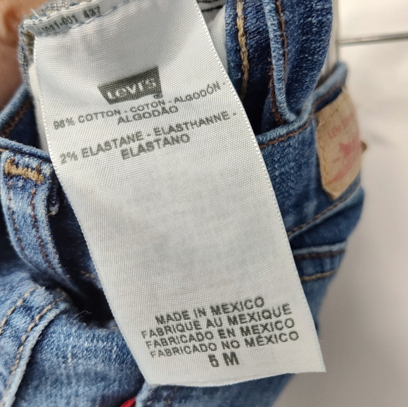 Levi's 524 Too Superlow Women's Boot Cut Jeans in Deep Blue Size 5 - Picture 2 of 4